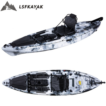 LSF Single Seat One Person 10FT Fishing Sit On Top Canoe LLDPE&HDPE Plastic Kayak